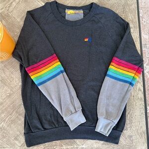 Aviator Nation Colorblock Six Stripe Crew